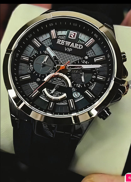 REWARD Men’s Analog Watch – Black Dial | RD831512M-A