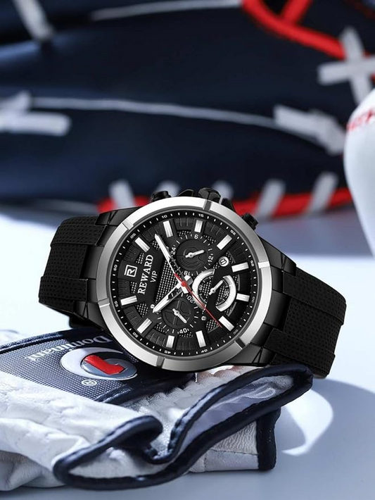 REWARD Men’s Analog Watch – Black Dial | RD831512M-A